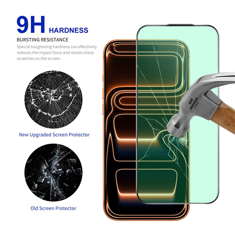 RURIHAI For iPhone 17 Pro Max Screen Protector AR Anti-Reflection High Aluminium-Silicon Glass Eye Protection Film