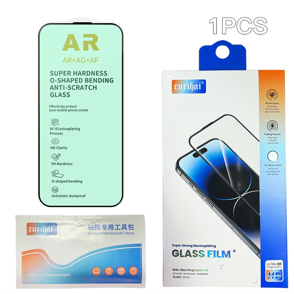 RURIHAI For iPhone 17 Pro Max Screen Protector AR Anti-Reflection High Aluminium-Silicon Glass Eye Protection Film