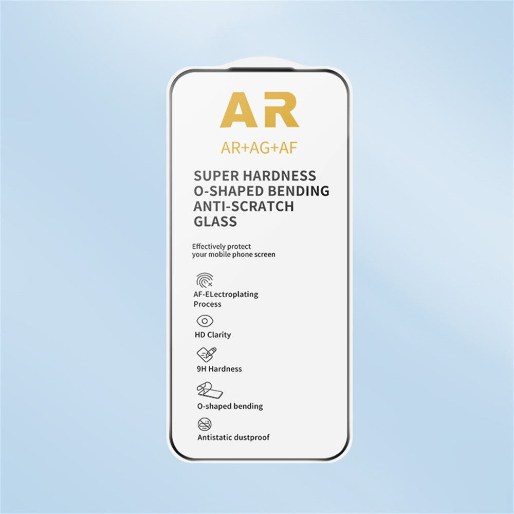 RURIHAI For iPhone 17 Pro Full Screen Protector AR Anti-Reflective HD Clear Tempered Glass Flim