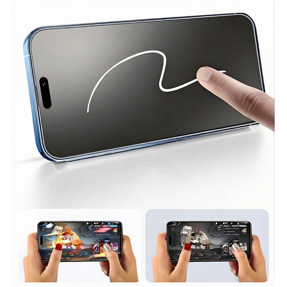 RURIHAI For iPhone 17 Pro Matte Full Screen Protector AR Anti-Reflective Tempered Glass Film