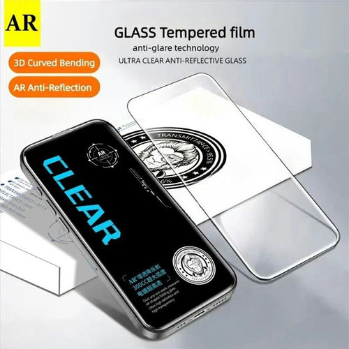 10Pcs for iPhone 17 Pro Max Screen Protector AR Anti-Reflection High Aluminium-silicon Glass Silk Printing Clear Film