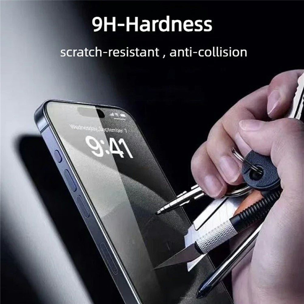 10Pcs for iPhone 17 Pro Max Screen Protector AR Anti-Reflection High Aluminium-silicon Glass Silk Printing Clear Film