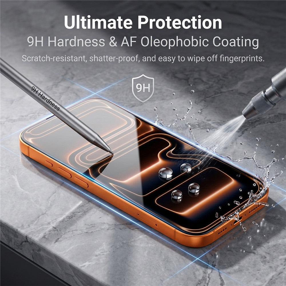 For iPhone 17 Pro Max Screen Protector AR Anti-Reflective Silk Printing Clear High Aluminium-silicon Glass Film