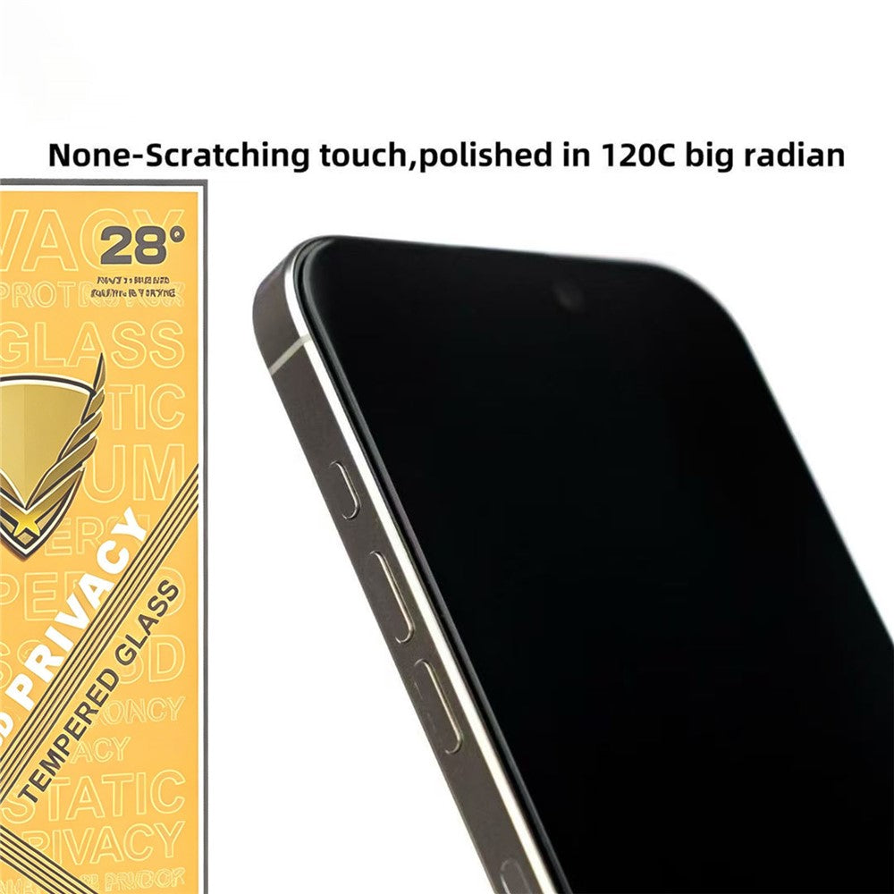 10Pcs for iPhone 17 Pro Max Privacy Screen Protector 28° Anti-Spy Anti-Static High Aluminium-silicon Glass Film