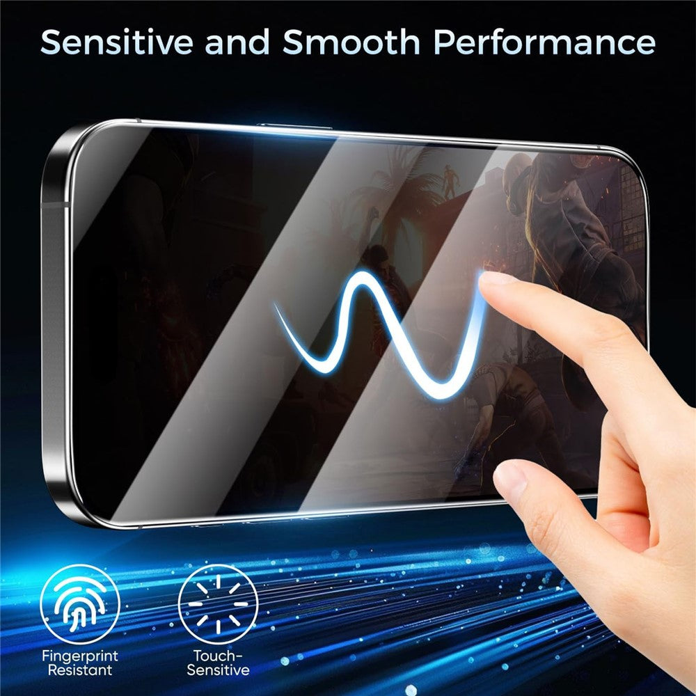 10Pcs for iPhone 17 Pro Max Screen Protector Full Cover Anti-Static Clear High Aluminium-silicon Glass Film