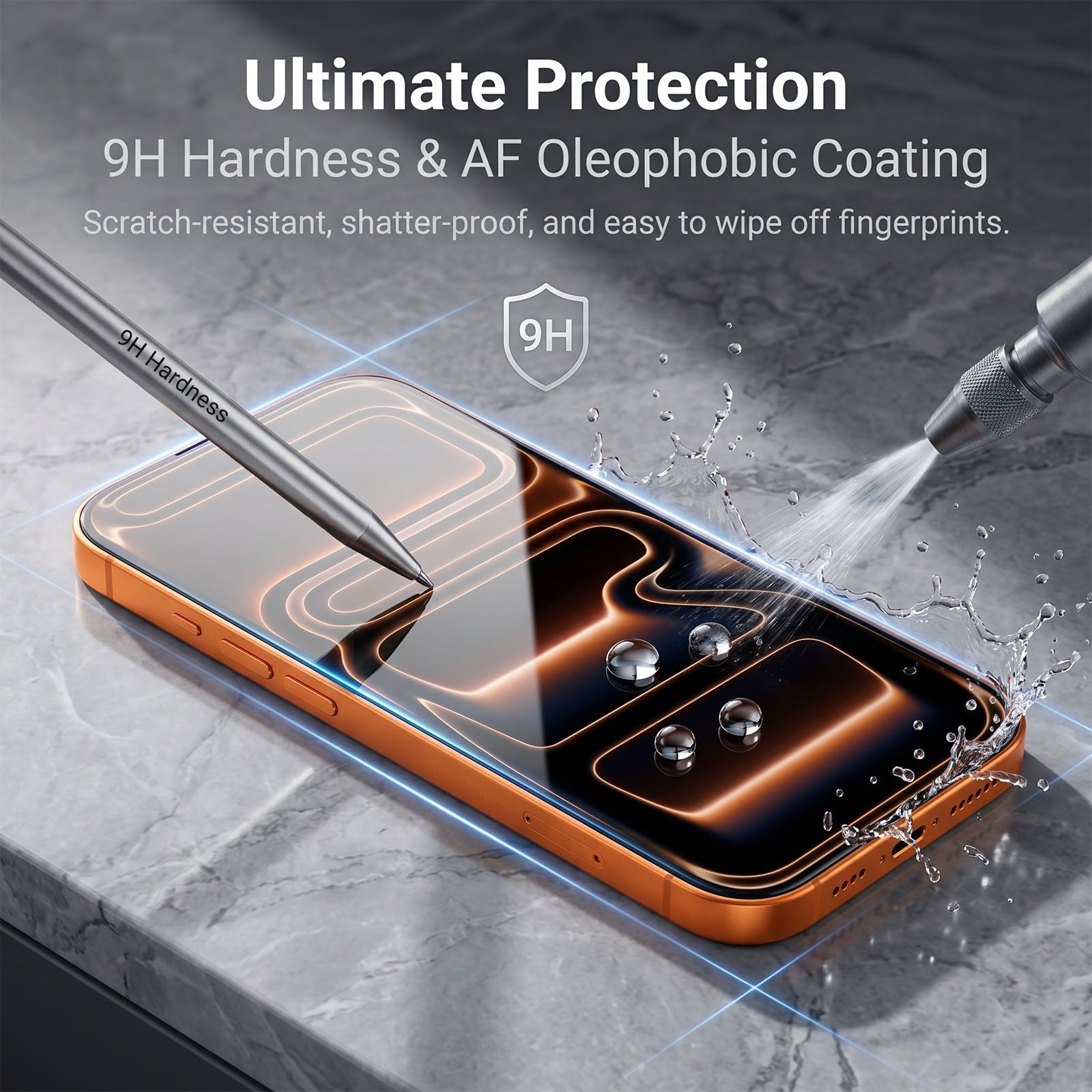 For iPhone 17 Pro Privacy Screen Protector AR Anti-Reflective High Aluminium-silicon Glass Anti-Spy Film