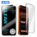 For iPhone 17 Pro 10Pcs Screen Protector AR Anti-Reflection High Aluminium-silicon Glass Silk Printing Clear Film