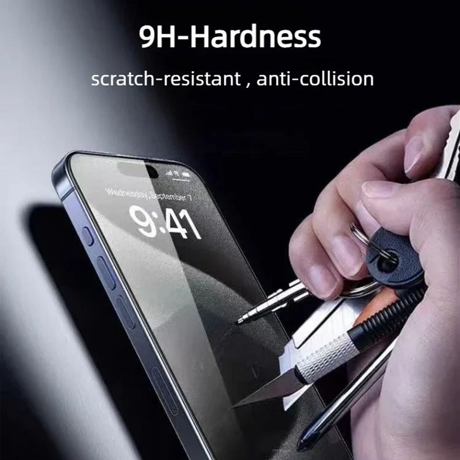 For iPhone 17 Pro 10Pcs Screen Protector AR Anti-Reflection High Aluminium-silicon Glass Silk Printing Clear Film