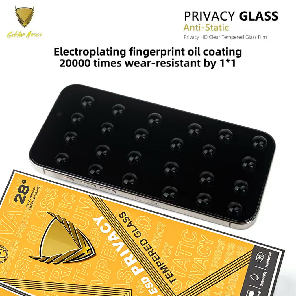 For iPhone 17 Pro 10Pcs Privacy Screen Protector 28° Anti-Spy Anti-Static High Aluminium-silicon Glass Film