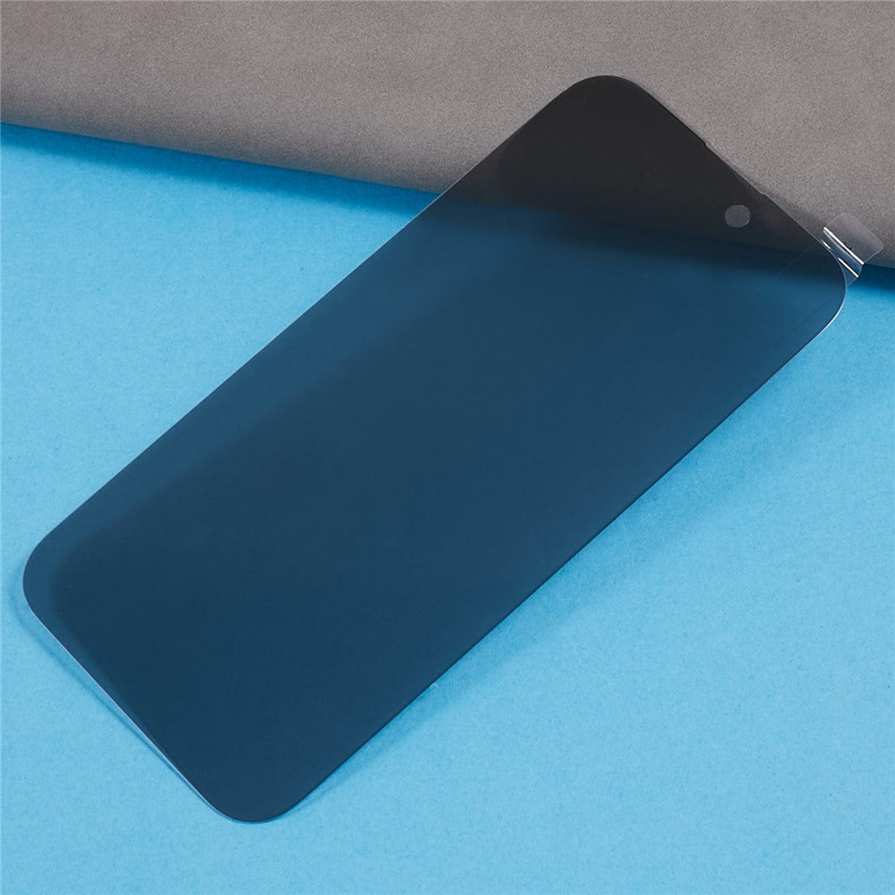 For iPhone 15 Privacy Screen Protector 180-Degree Anti-Spy Tempered Glass Full Coverage Film