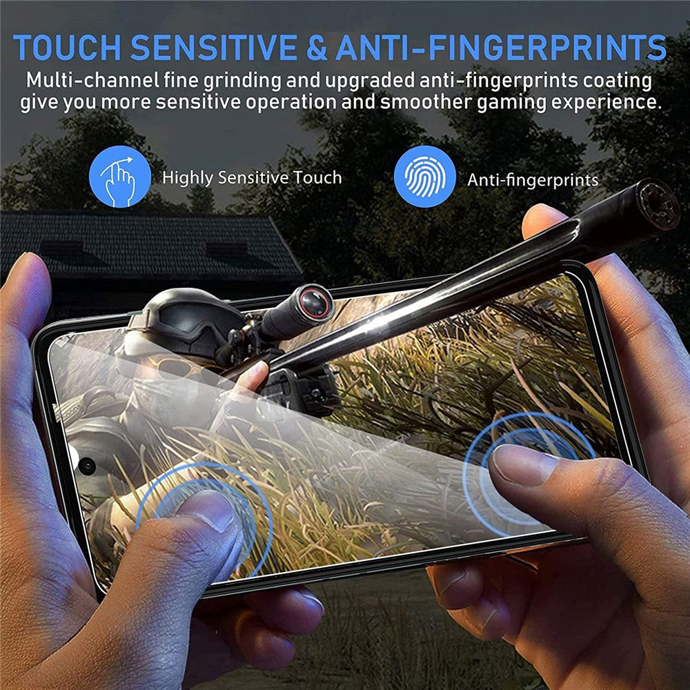2Pcs Phone Screen Protector for iPhone 15 Pro Max , Anti-explosion 2.5D Arc Edge Tempered Glass Film