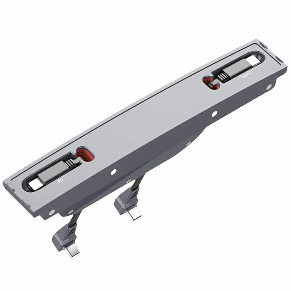 Tesla Model 3/Y Console Extension Hub – Retractable Splitter, 27W Fast Charging