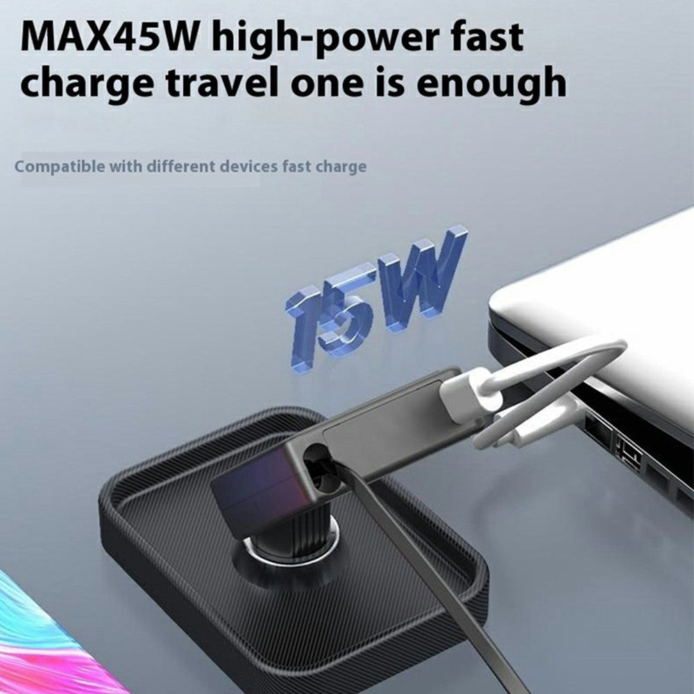 CYBERWING Car Charger with Retractable Cable – PD 30W Fast Charging