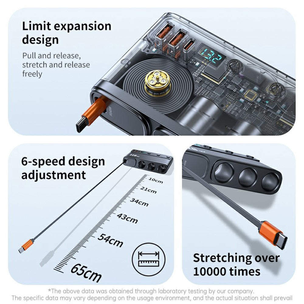 228W 3-in-1 Cigarette Lighter Car Charger with Voltage Display