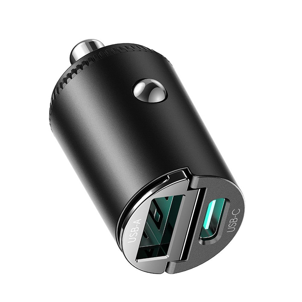 JOYROOM JR-CCN18 PD 65W Fast Charging Adapter USB-A + USB-C Dual Port Car Charger