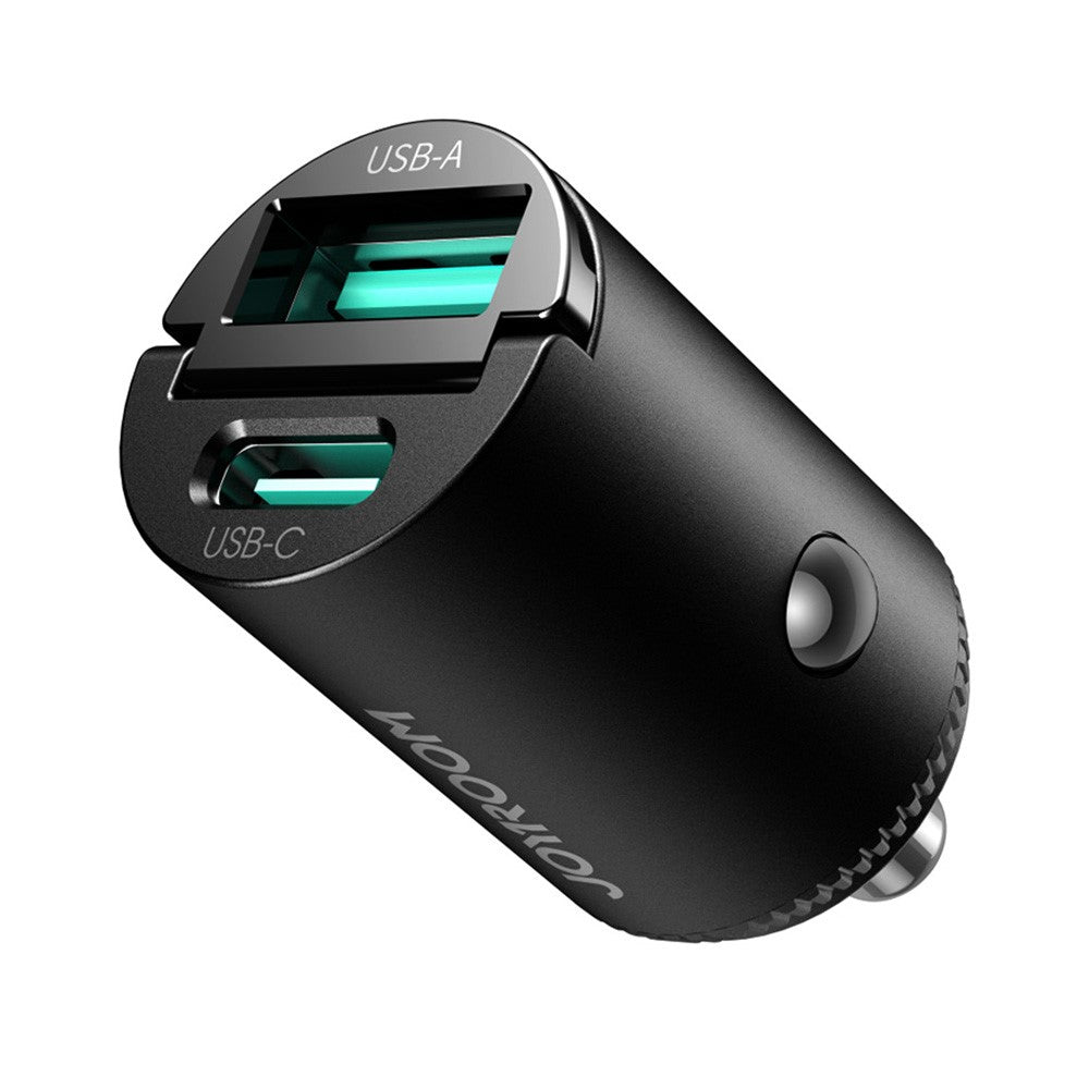JOYROOM JR-CCN18 PD 65W Fast Charging Adapter USB-A + USB-C Dual Port Car Charger
