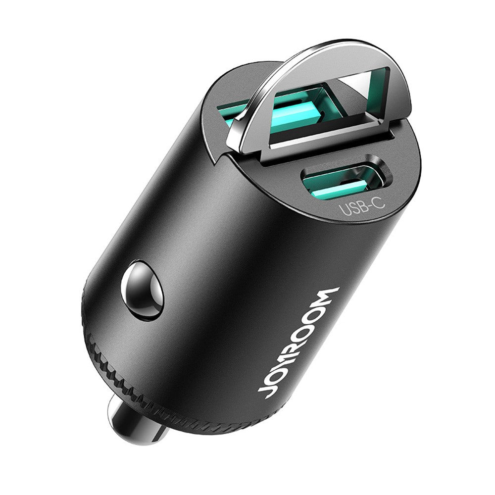 JOYROOM JR-CCN18 PD 65W Fast Charging Adapter USB-A + USB-C Dual Port Car Charger