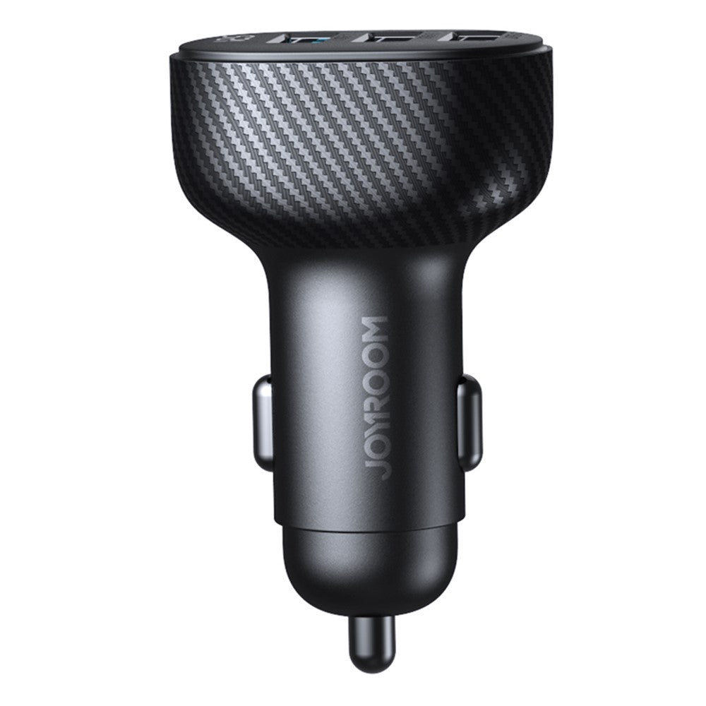 JOYROOM CCD03 3.4A 3 USB Ports Phone Fast Charging Adapter PC+ABS Voltage Digital Display Car Charger