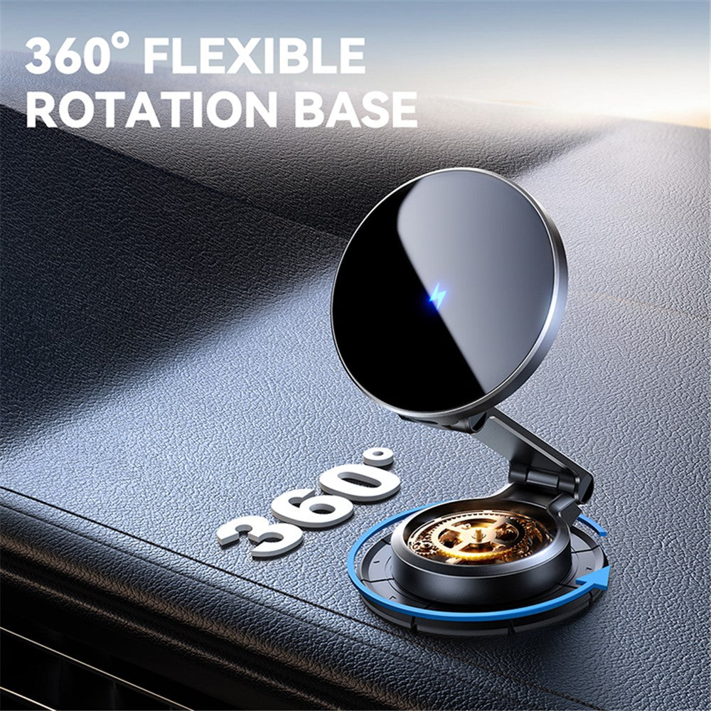 JOYROOM JR-ZS408 15W Magnetic Car Wireless Charging Foldable Phone Charger
