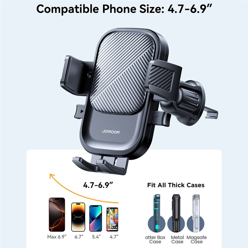 JOYROOM JR-OK6 Car Air Vent Phone Mount Holder Mechanical Clip for 4.7