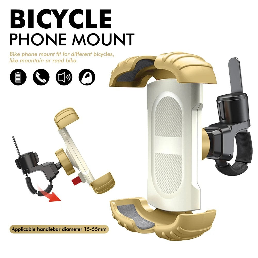 Z012 Motorcycle Bicycle Handlebar Phone Mount 360 Degree Rotation Universal Cellphone Holder