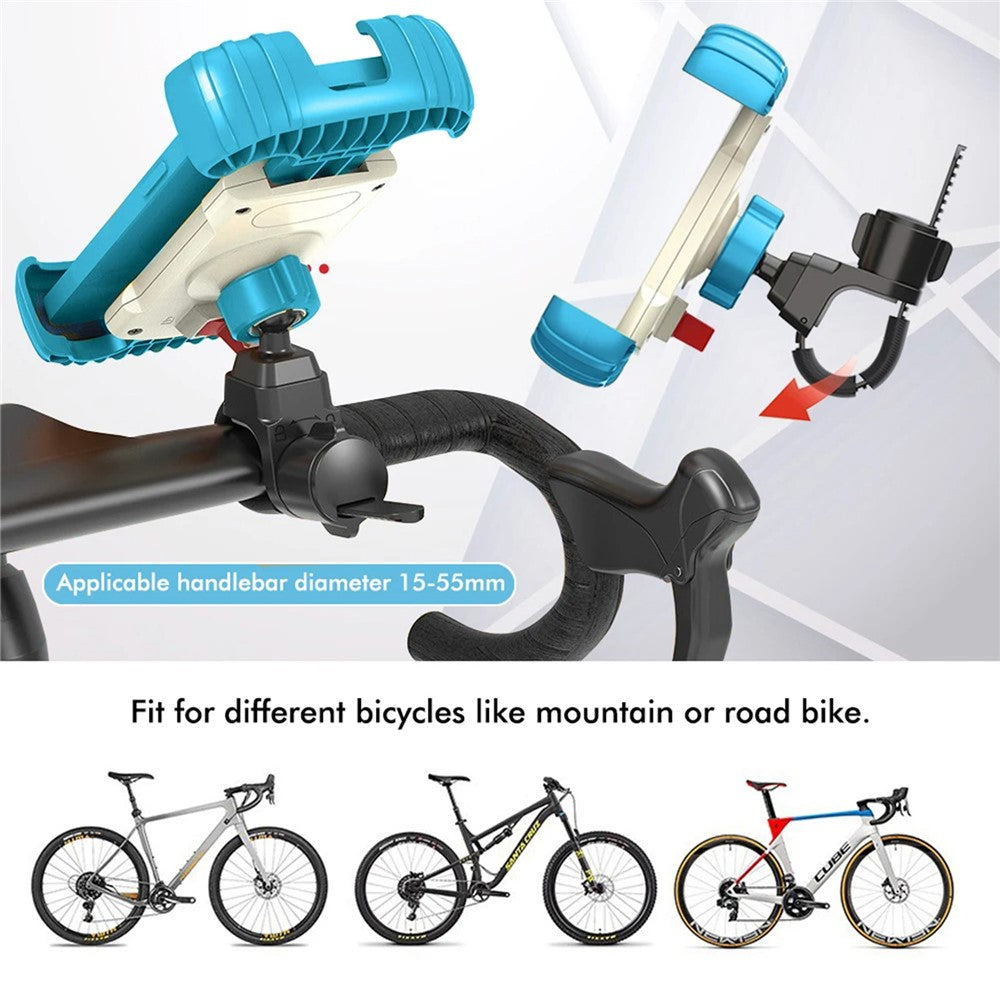 Z012 Motorcycle Bicycle Handlebar Phone Mount 360 Degree Rotation Universal Cellphone Holder