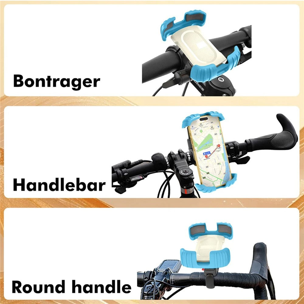Z012 Motorcycle Bicycle Handlebar Phone Mount 360 Degree Rotation Universal Cellphone Holder