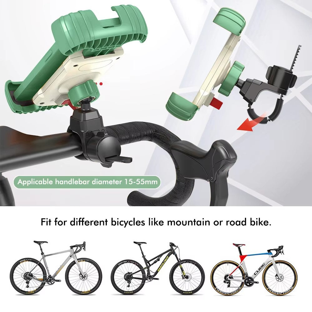 Z012 Motorcycle Bicycle Handlebar Phone Mount 360 Degree Rotation Universal Cellphone Holder