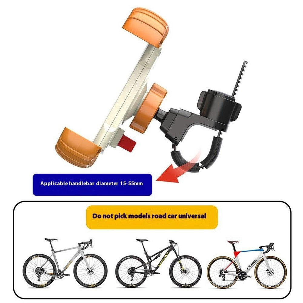 Z012 Motorcycle Bicycle Handlebar Phone Mount 360 Degree Rotation Universal Cellphone Holder