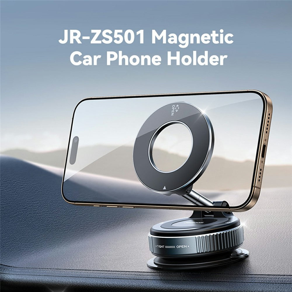 JOYROOM JR-ZS501 Mechanical Foldable Car Mount Suction Cup Magnetic Phone Holder Bracket