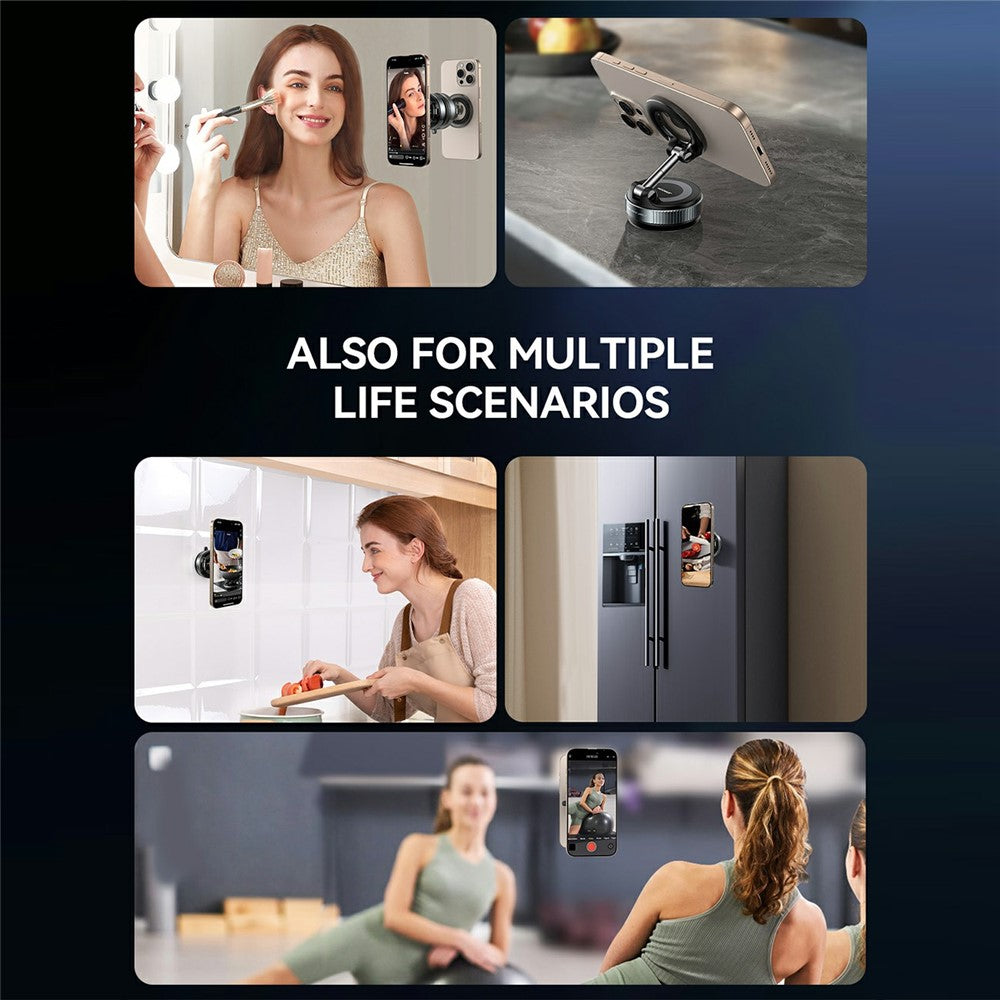 JOYROOM JR-ZS501 Mechanical Foldable Car Mount Suction Cup Magnetic Phone Holder Bracket
