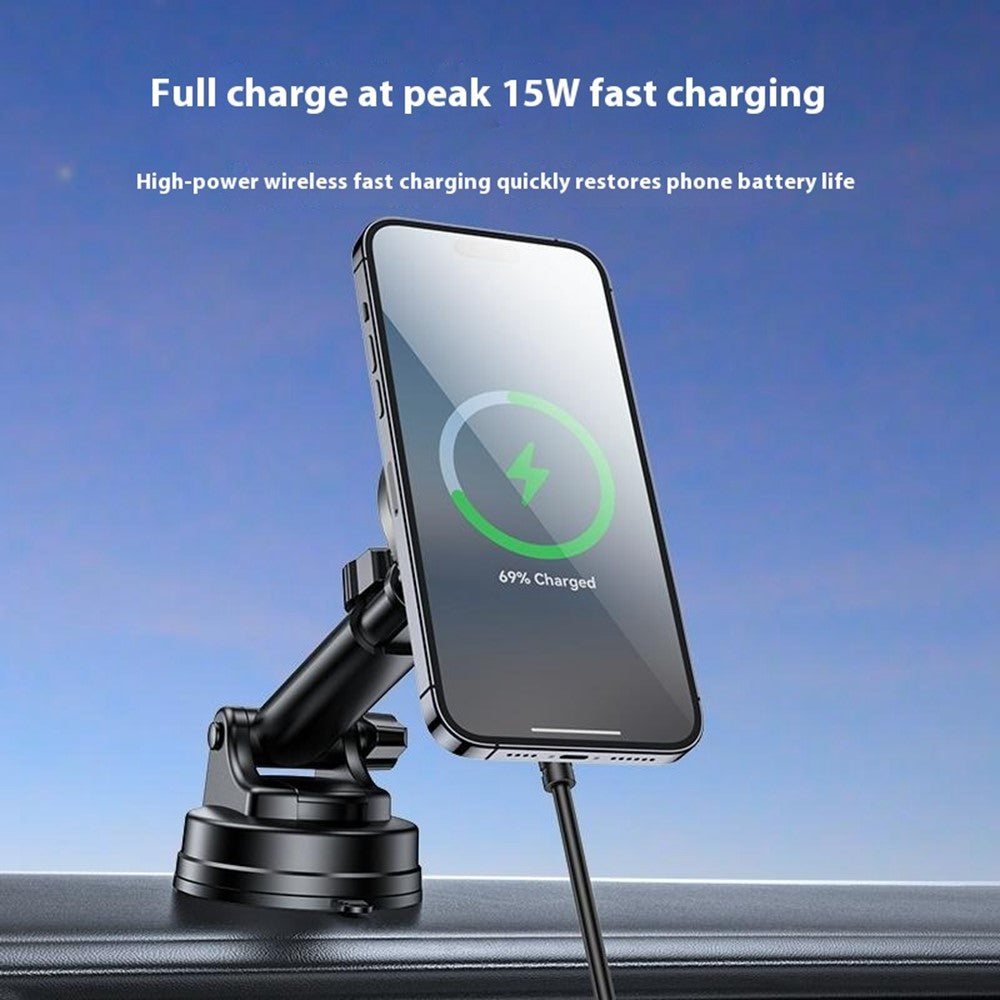 YESIDO DS30 2-in-1 Car Wireless Charger & Magnetic Phone Holder – Qi 2.0