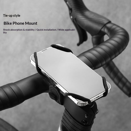 BENGGUO Silicone Elastic Strap Bike Phone Mount – 4.7-7.2 Inch Holder