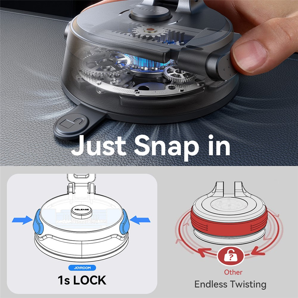 JOYROOM JR-ZS510 Foldable Magnetic Car Phone Holder Suction Cup Base Cellphone Support Bracket