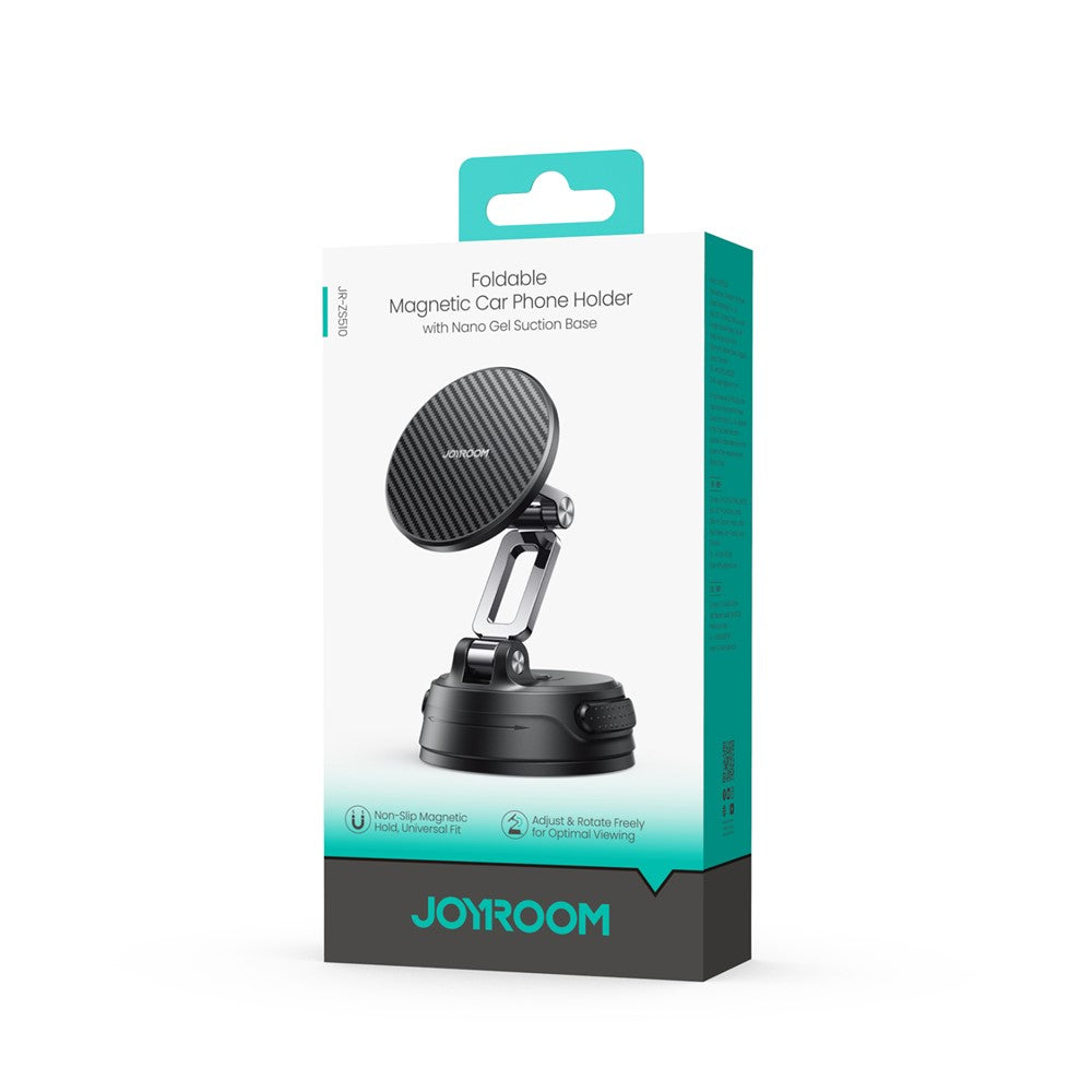 JOYROOM JR-ZS510 Foldable Magnetic Car Phone Holder Suction Cup Base Cellphone Support Bracket