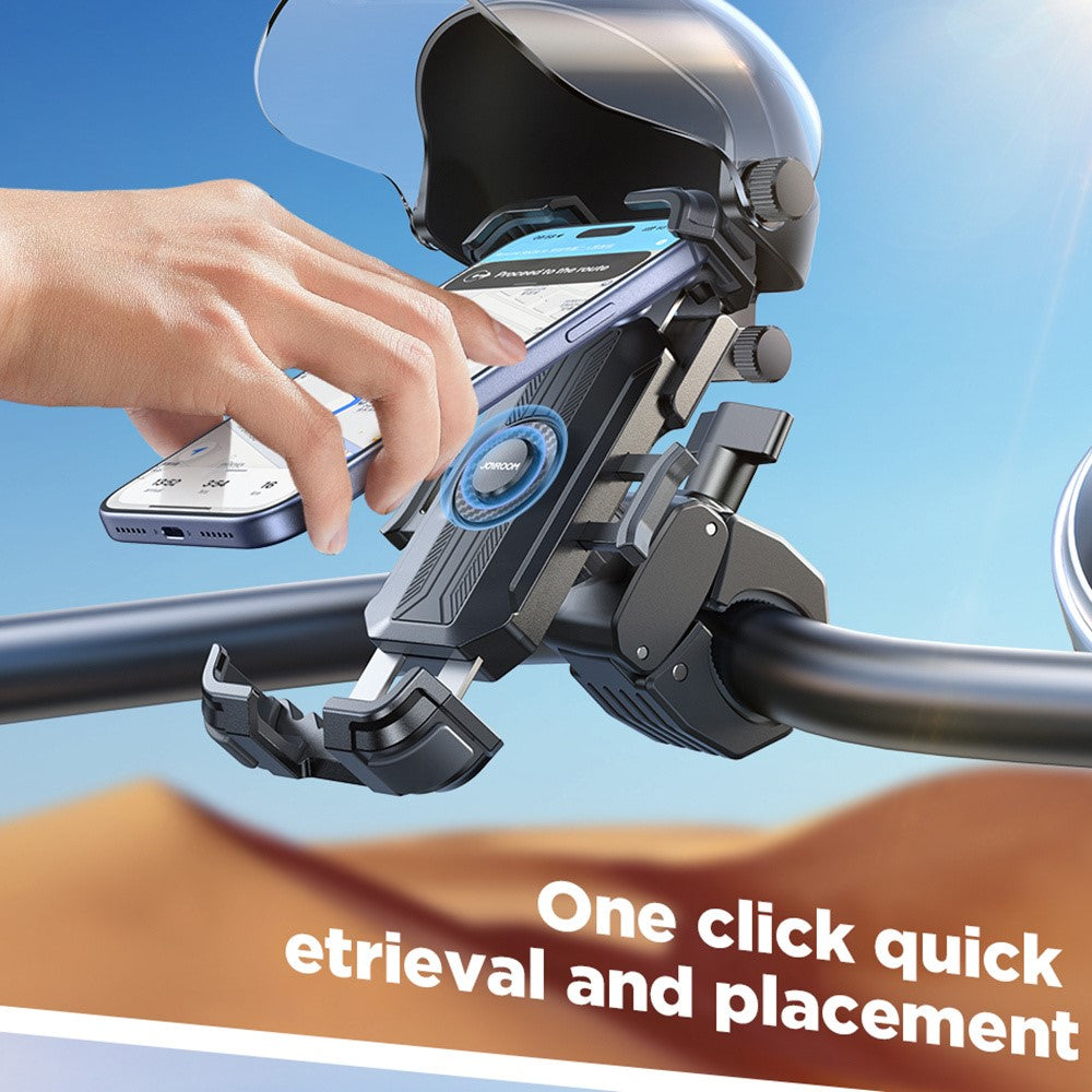 JOYROOM JR-ZS526 Bike Phone Holder Mount with Sunshade Helmet Hands-free Phone Mount for Electric Bicycle / Motorcycle
