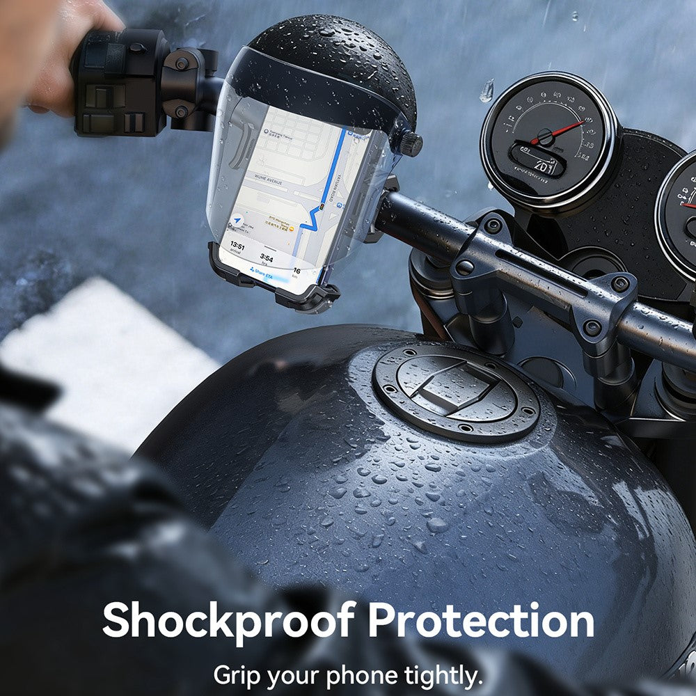 JOYROOM JR-ZS526 Bike Phone Holder Mount with Sunshade Helmet Hands-free Phone Mount for Electric Bicycle / Motorcycle