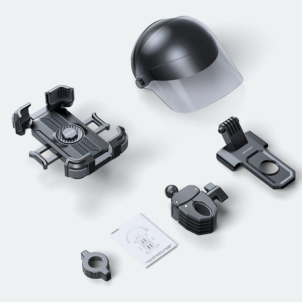 JOYROOM JR-ZS526 Bike Phone Holder Mount with Sunshade Helmet Hands-free Phone Mount for Electric Bicycle / Motorcycle