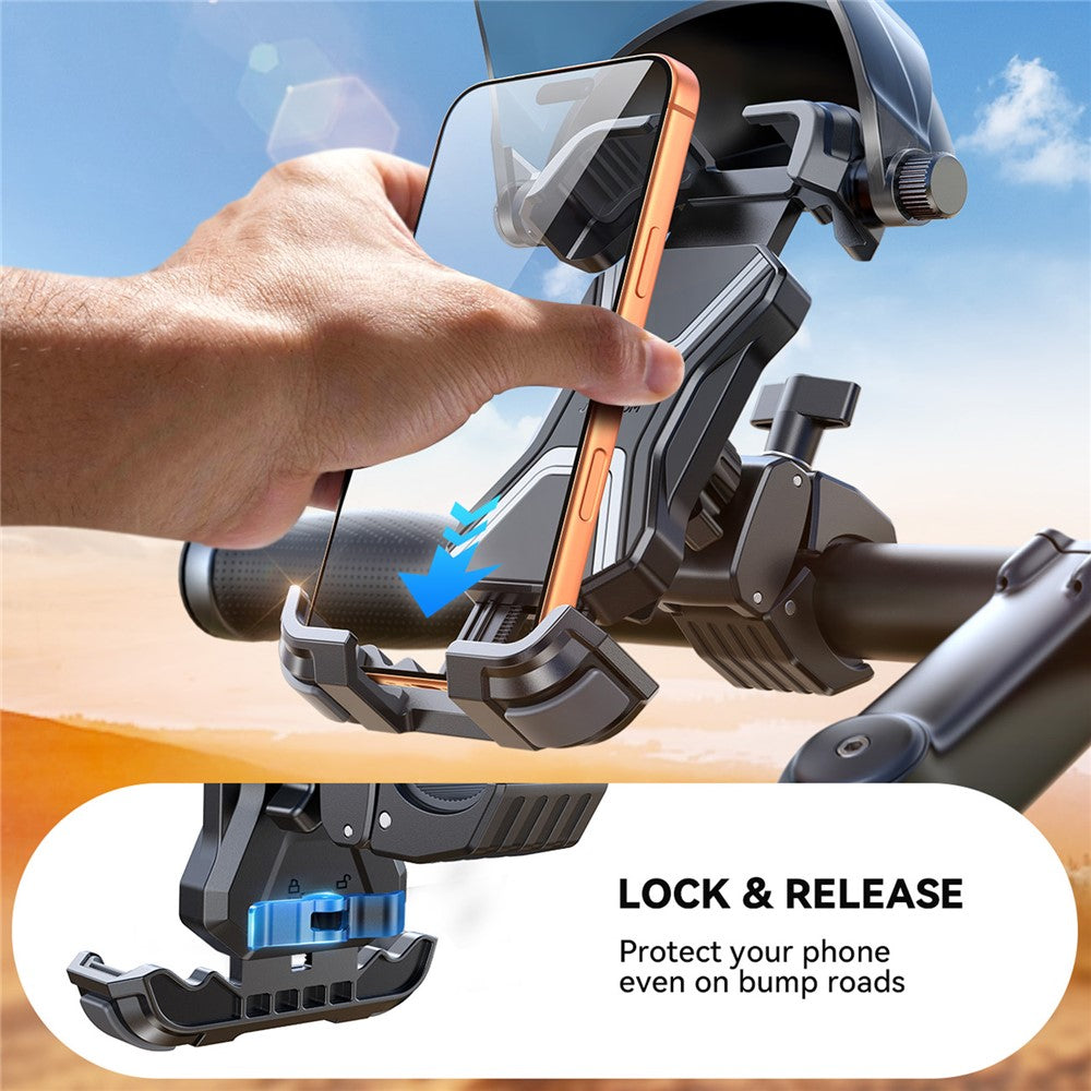 JOYROOM JR-ZS528 Bike Phone Holder with Sunshade Bicycle Handlebar Mount Cellphone Bracket