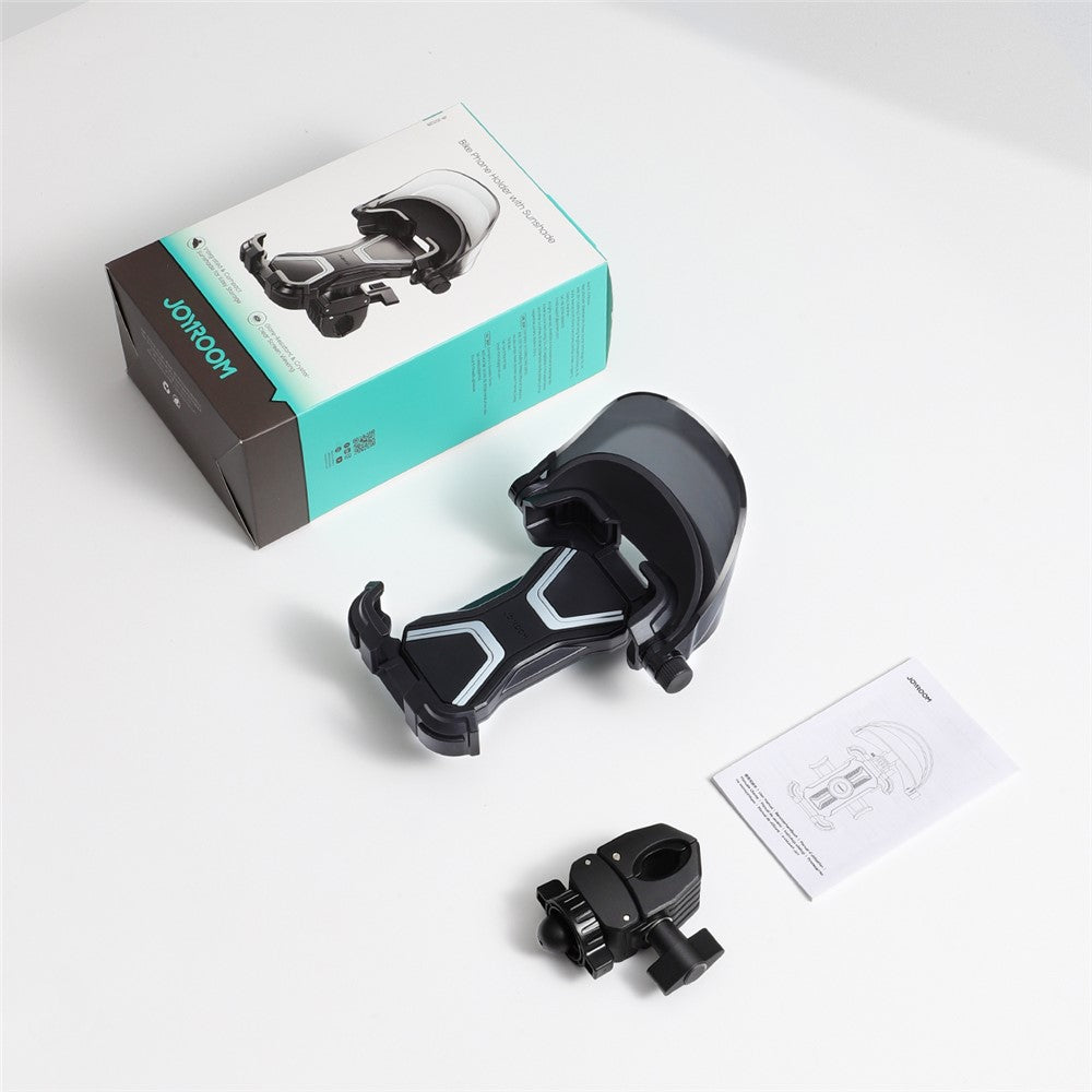JOYROOM JR-ZS528 Bike Phone Holder with Sunshade Bicycle Handlebar Mount Cellphone Bracket