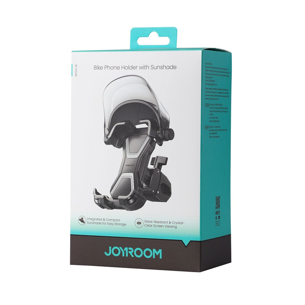 JOYROOM JR-ZS528 Bike Phone Holder with Sunshade Bicycle Handlebar Mount Cellphone Bracket