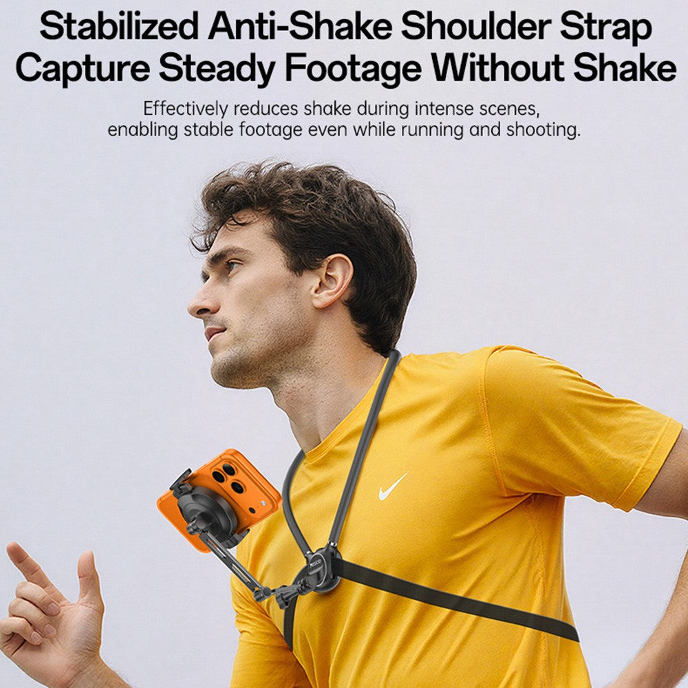 YESIDO C232 Magnetic Neck Phone Holder for iPhone / GoPro Action Camera Hands-free Mount Stand