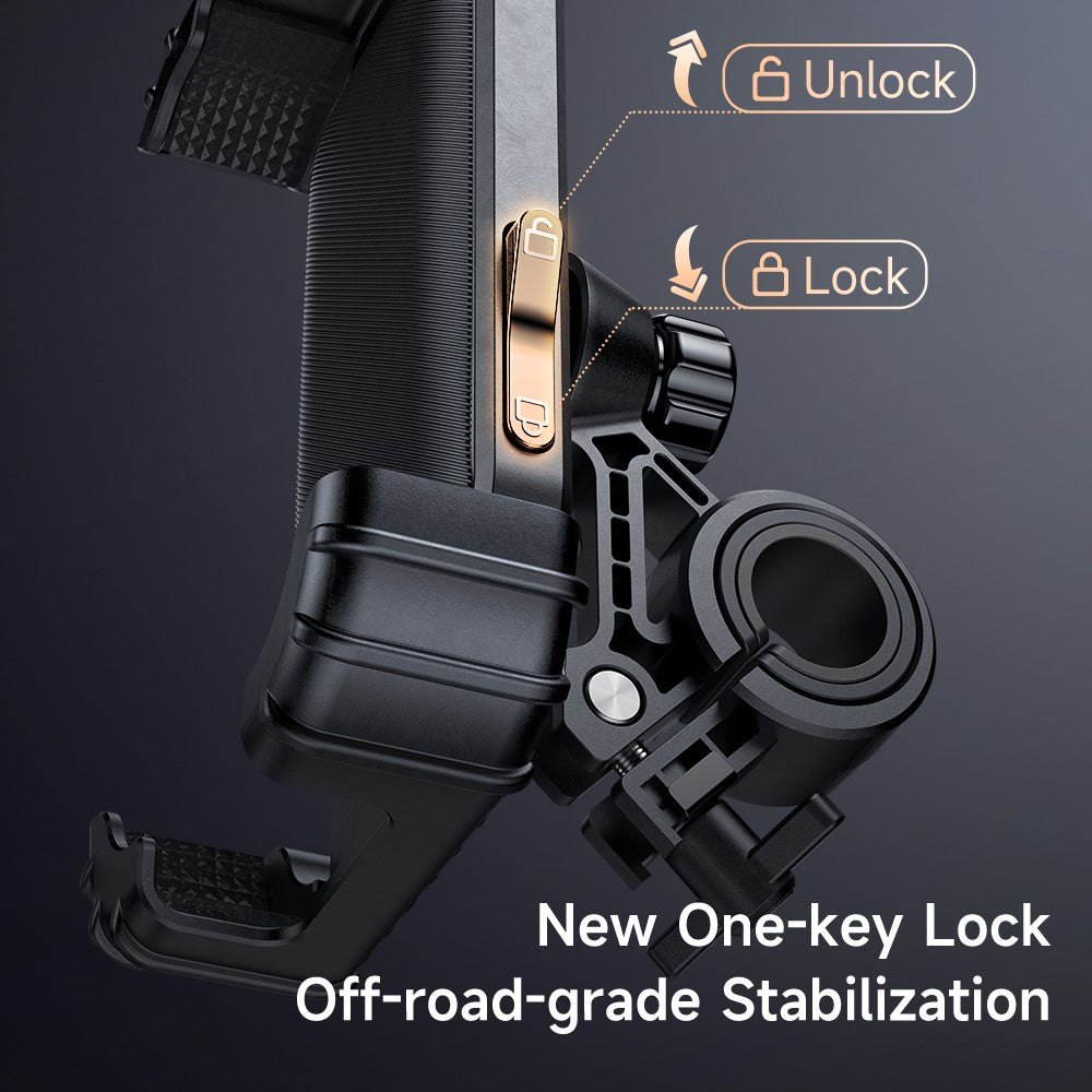MCDODO CM-524 Bike Phone Mount 360° Adjustable Anti-Shake Cycling Holder for 4.2 - 6.5 Inch Smartphones