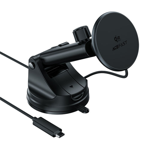 ACEFAST Qi2 25W Magnetic Wireless Car Charger – Dashboard Mount