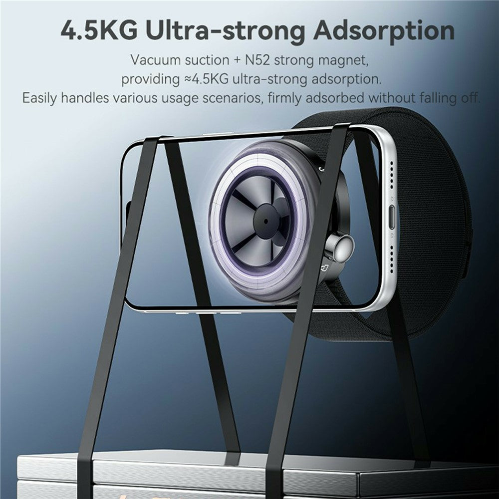 YESIDO C335 2 in 1 Vacuum Suction Magnetic Phone Holder Arm Band for Cycling