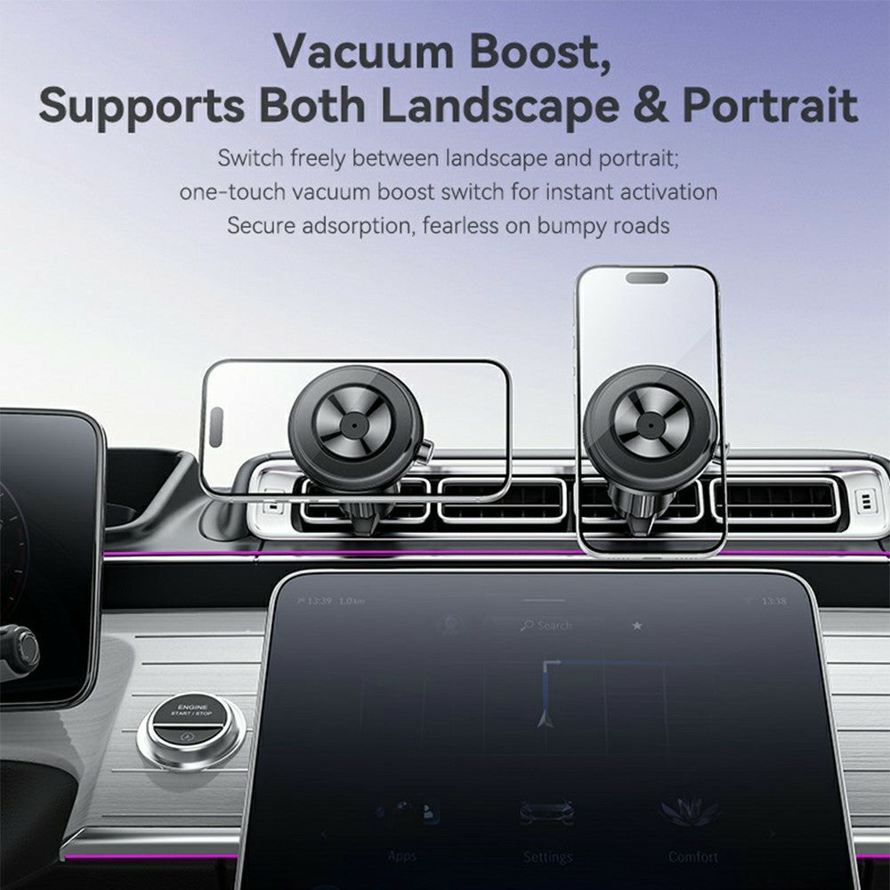 YESIDO C258 Magnetic Vacuum Suction 2 in 1 Car Air Vent Phone Mount Cellphone Bracket