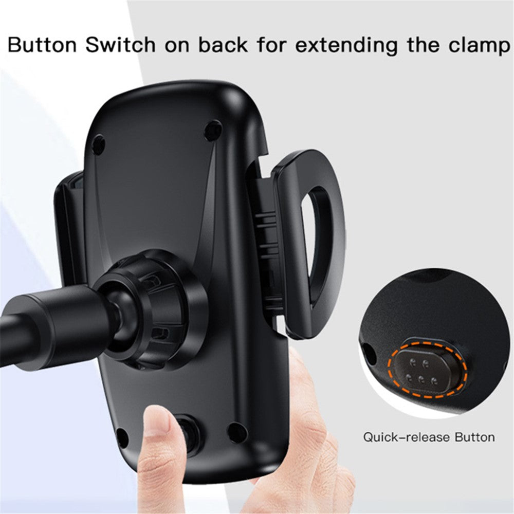 YESIDO C108 40cm Car Bendable Arm Smartphone Bracket Windshield Sucker Mount Cell Phone Holder with Mini Support