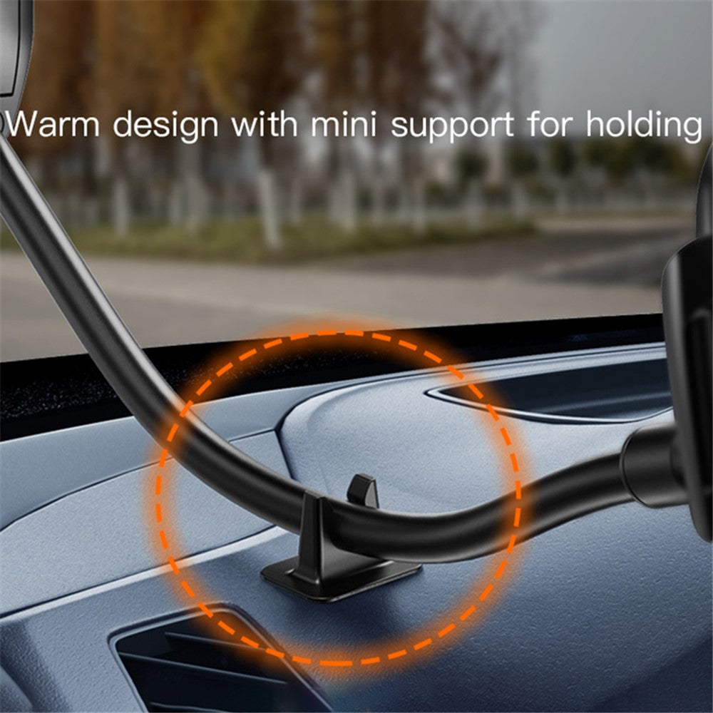 YESIDO C108 40cm Car Bendable Arm Smartphone Bracket Windshield Sucker Mount Cell Phone Holder with Mini Support