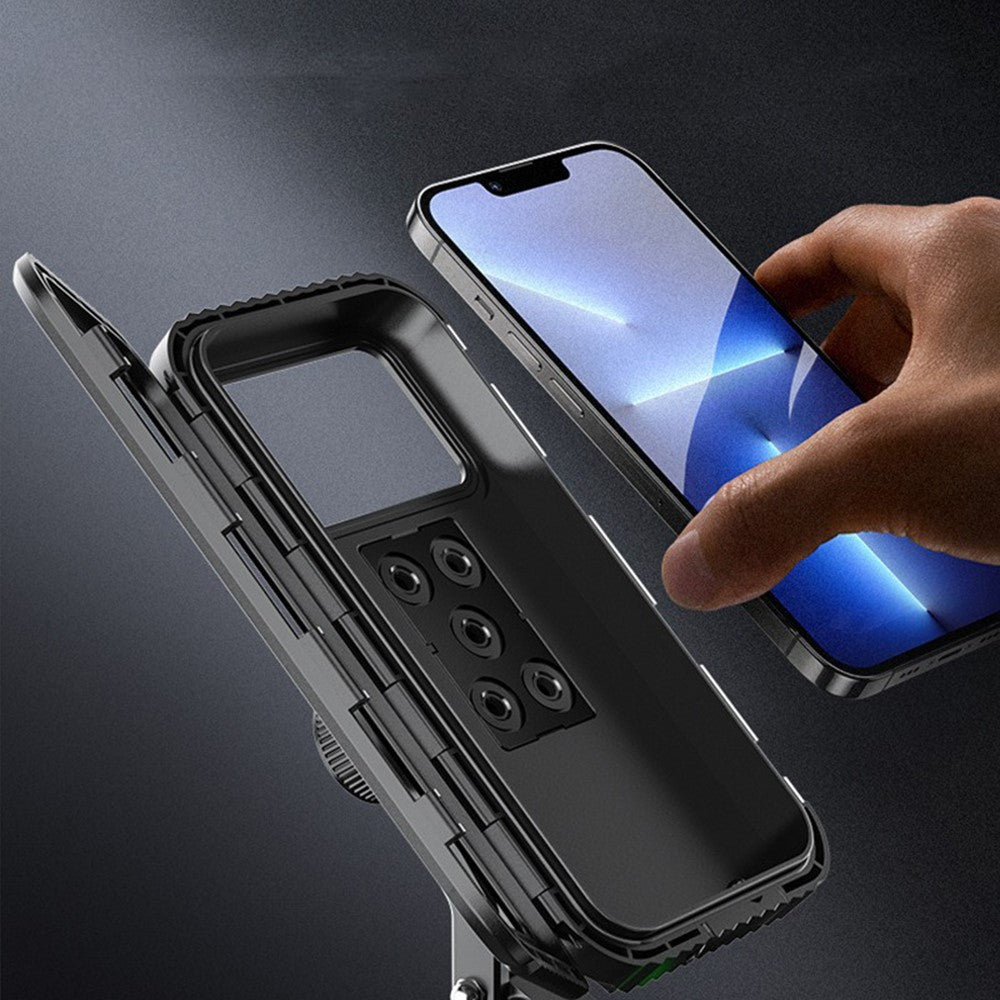 Z009A Bike Motorcycle Handlebar Mount Phone Holder Waterproof Cycling Mobile Phone Case Bracket
