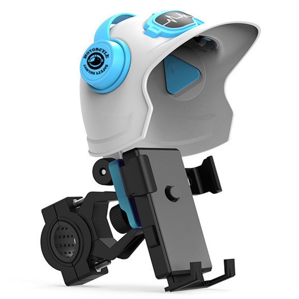 Motorcycle Phone Mount with Helmet Sunshade – Handlebar Stand